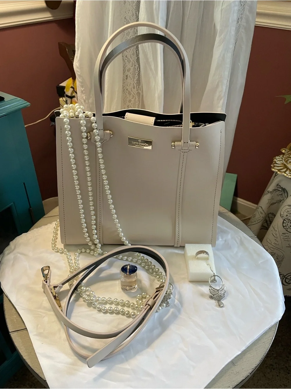 Kate Spade ♠️ New York Cream Arbor Hill Elodie Shoulder Bag